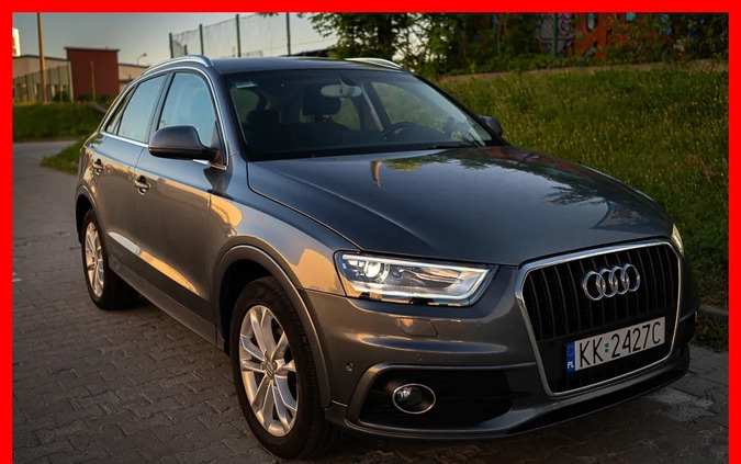 Audi Q3 cena 64200 przebieg: 163994, rok produkcji 2014 z Kraków małe 529